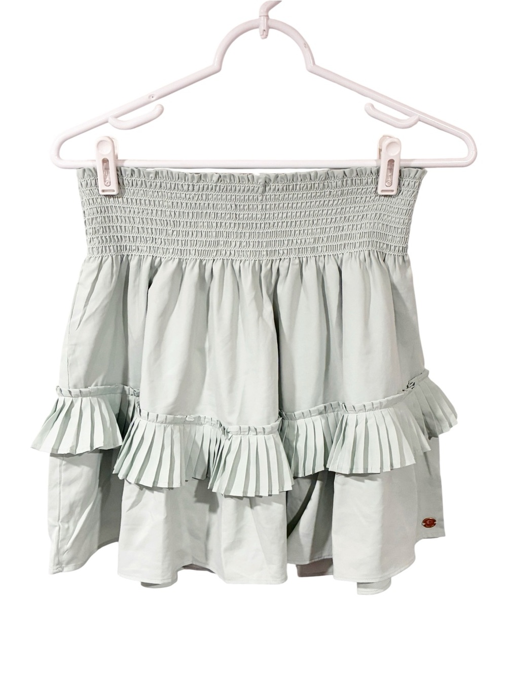 Coolibar Charlotte Bay Women's Ruffle Skirt Mint Green Size Medium NEW